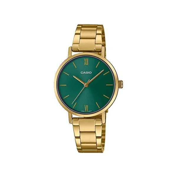 Casio Analog Green Dial Watch for Women - LTP-VT02G-3AUDF